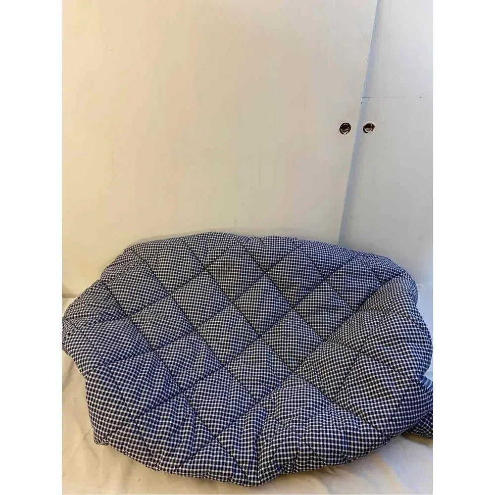 Chicco padded cover sheet with mesh bag blue checkered 35x25”‎